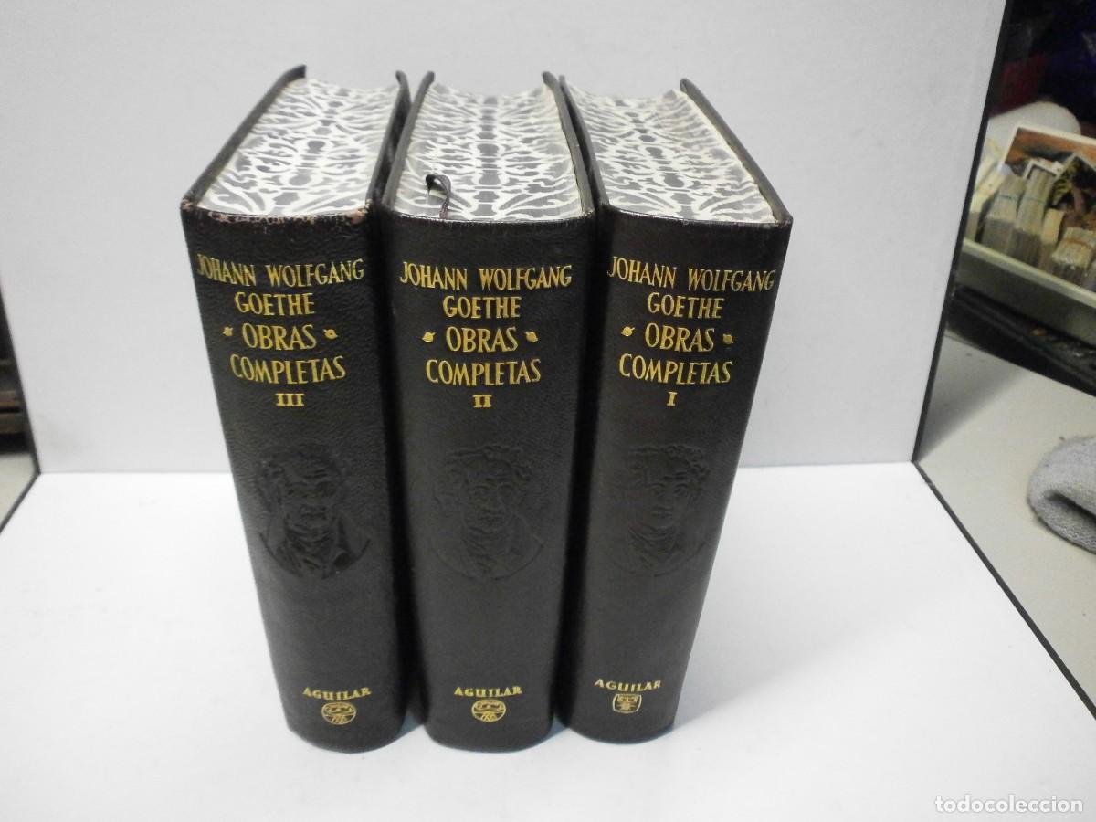 Libros: aguilar obras completas johann wolfgang goethe buen estado