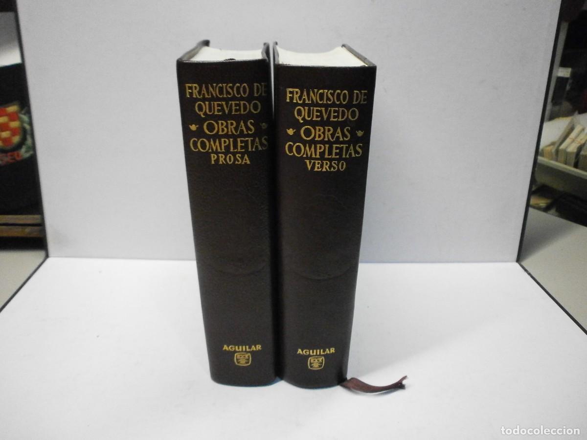 B&uuml;cher: aguilar obras completas francisco de quevedo verso y prosa buen estado