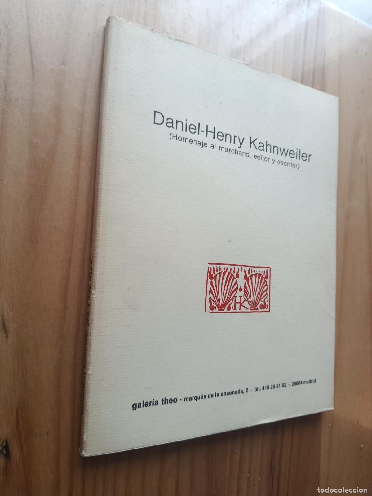 Libros: Daniel-Henry Kahnweiler. Homenaje al marchand, editor y escritor. Galer&iacute;as Theo. 1986 - VVAA