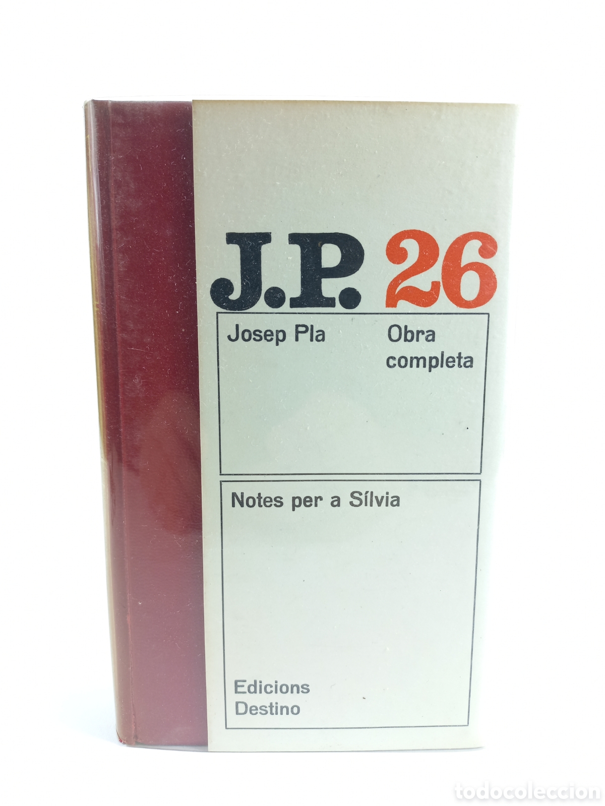 Libros: Notes per la Silvia. Josep Pla. Destino, obra completa, 1974. Catal&aacute;n.
