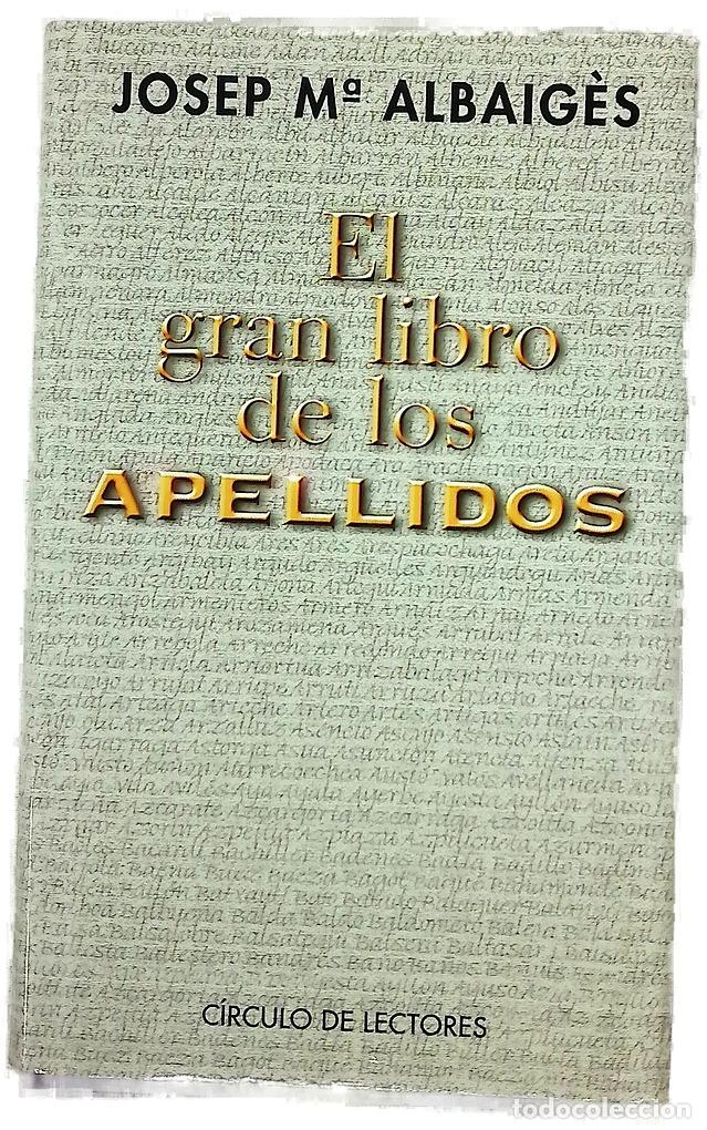 B&uuml;cher: El gran libro de los apellidos
