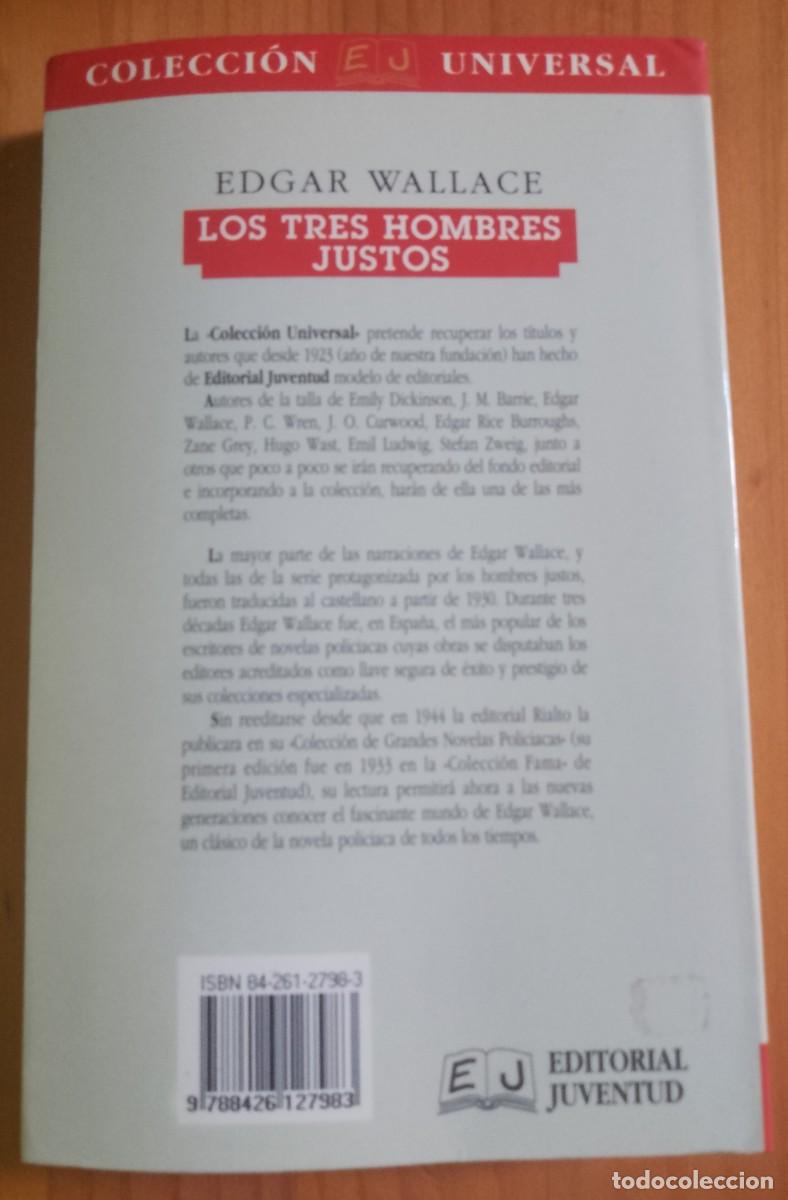 Libros: LOS TRES HOMBRES JUSTOS - EDGAR WALLACE - Foto 2