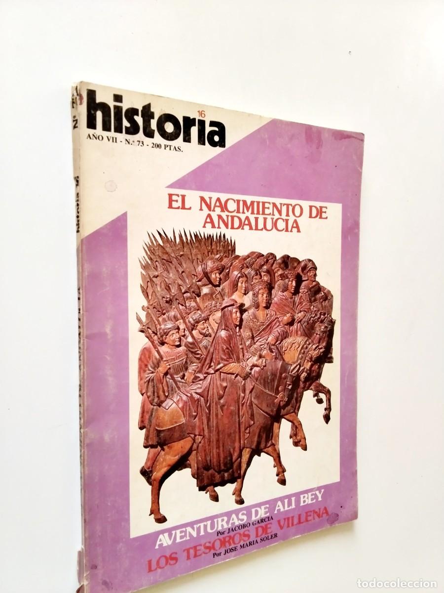 Livres: VV. AA. - El nacimiento de Andaluc&iacute;a. Aventuras de Ali Bey. Los tesoros de Villena (Historia 16, A&ntilde;o