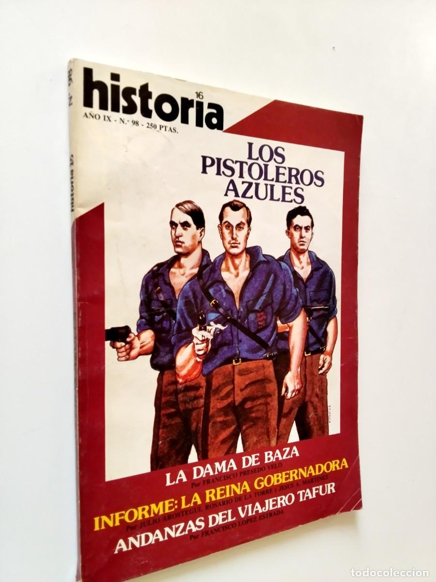 Livres: VV. AA. - Los pistoleros azules. La Dama de Baza (Historia 16, A&ntilde;o IX, n&ordm; 98)