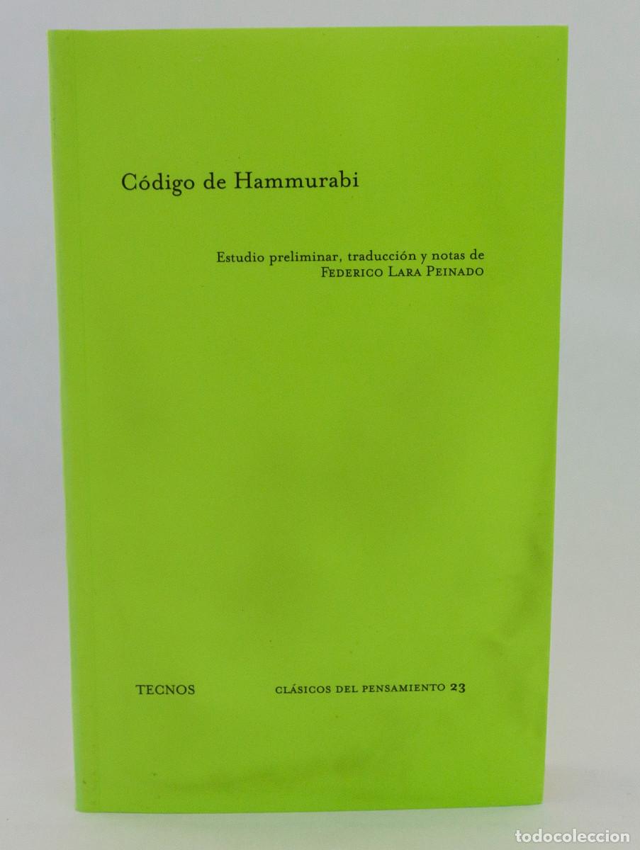 Libros: Codigo de Hammurabi .................
