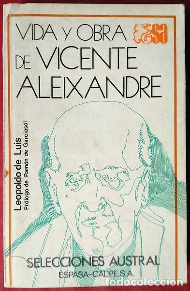 Livres: Vida y obra de Vicente Aleixandre- 9788423920310