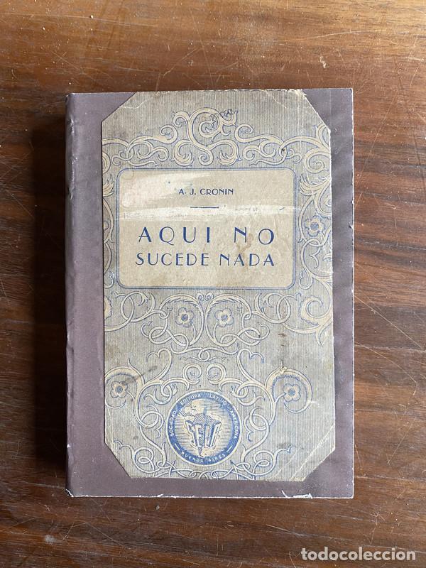 books: Aqui no sucede nada - Cronin A. J.