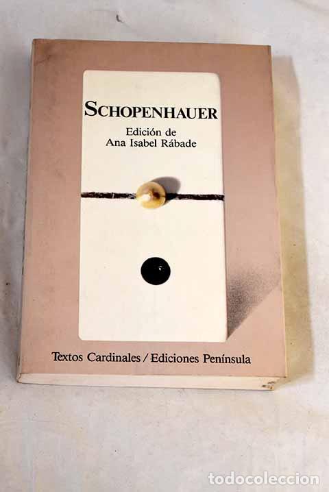 Livros em segunda m&atilde;o: Schopenhauer: antolog&iacute;a.- Schopenhauer, Arthur