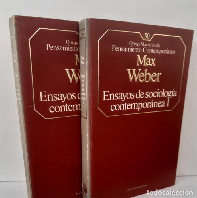 Livres: ENSAYOS DE SOCIOLOG&Iacute;A CONTEMPOR&Aacute;NEA (2 TOMOS) - WEBER, MAX