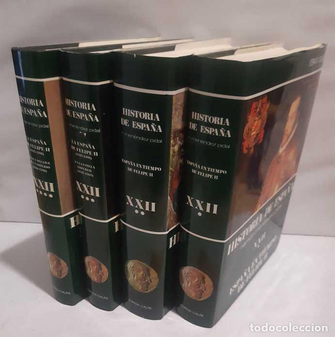 Livros em segunda m&atilde;o: HISTORIA DE ESPA&Ntilde;A MEN&Eacute;NDEZ PIDAL XXII (4 TOMOS) ESPA&Ntilde;A EN TIEMPOS DE FELIPE II - FERN&Aacute;NDEZ Y FERN&Aacute;N