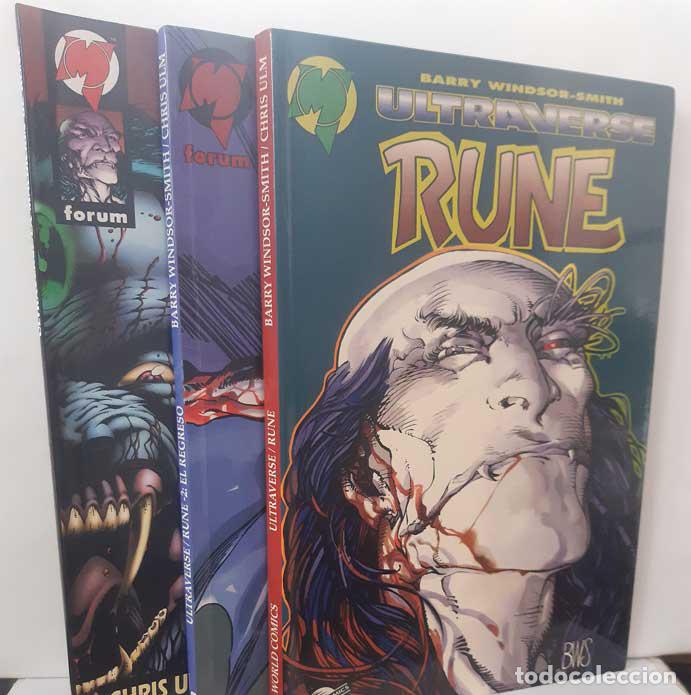 books: RUNE - RUNE, EL REGRESO - LA MALDICI&Oacute;N DE RUNE (3 TOMOS) - WINDSOR-SMITH, BARRY - ULM, CHRIS - HOTZ,