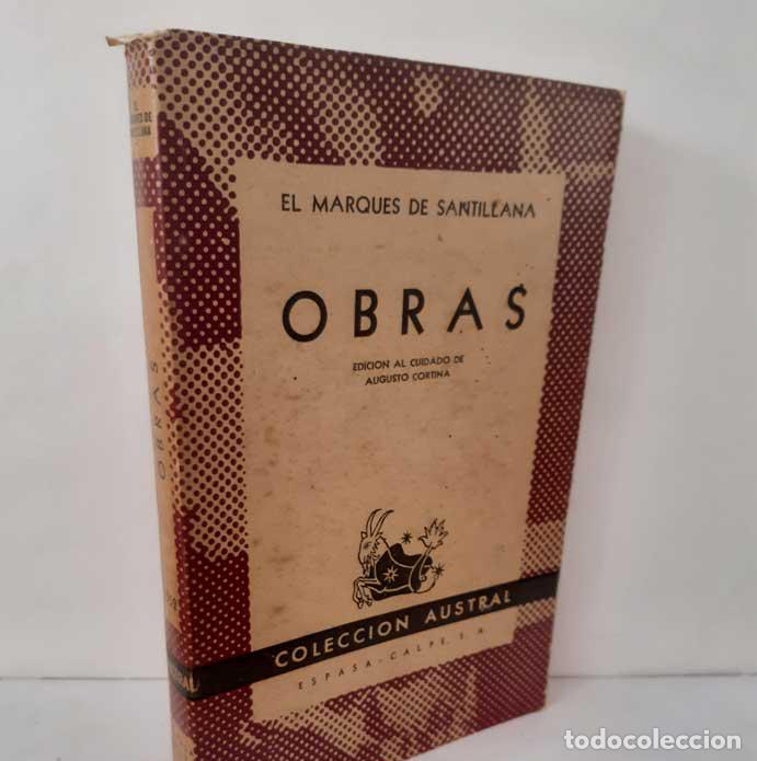 Livres: OBRAS - EL MARQU&Eacute;S DE SANTILLANA