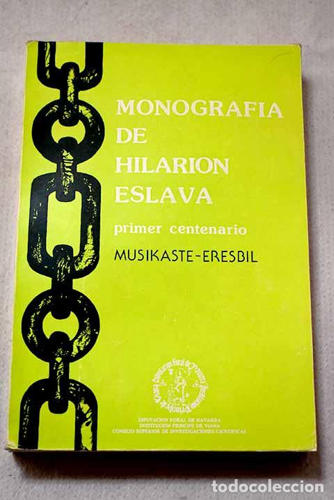 Livros em segunda m&atilde;o: Monograf&iacute;a de Hilari&oacute;n Eslava