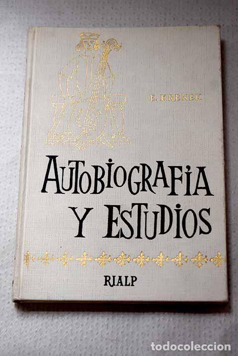 Livros em segunda m&atilde;o: Autobiografia y estudios.- Krenek, Ernst
