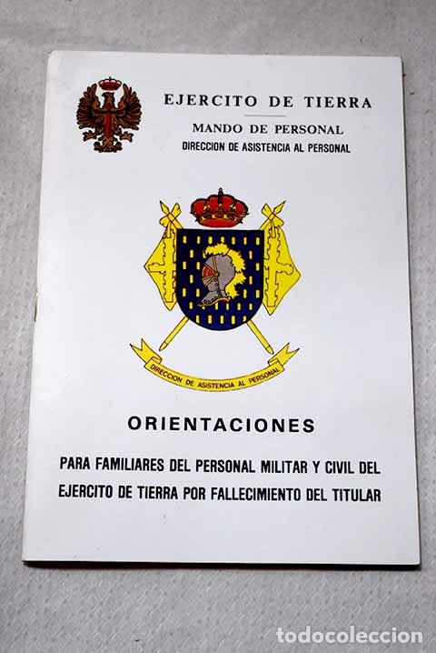 books: Orientaci&oacute;n para el personal militar y civil del ET en caso de fallecimiento de sus titulares