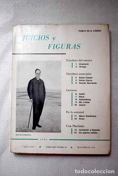 Libros: Juicios y figuras: Cobos, Pablo de A..- Cobos, Pablo de A.