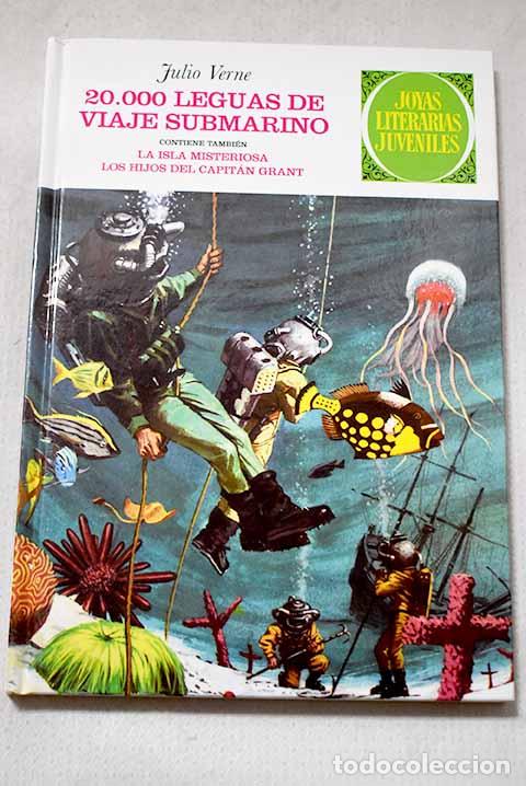 Libros: 20.000 leguas de viaje submarino ; La isla misteriosa ; Los hijos del capit&aacute;n Grant