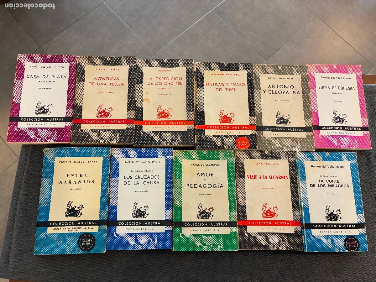 Libros: lote 11 libros colecci&oacute;n austral espasa calpe, ver fotos para numeros y t&iacute;tulos