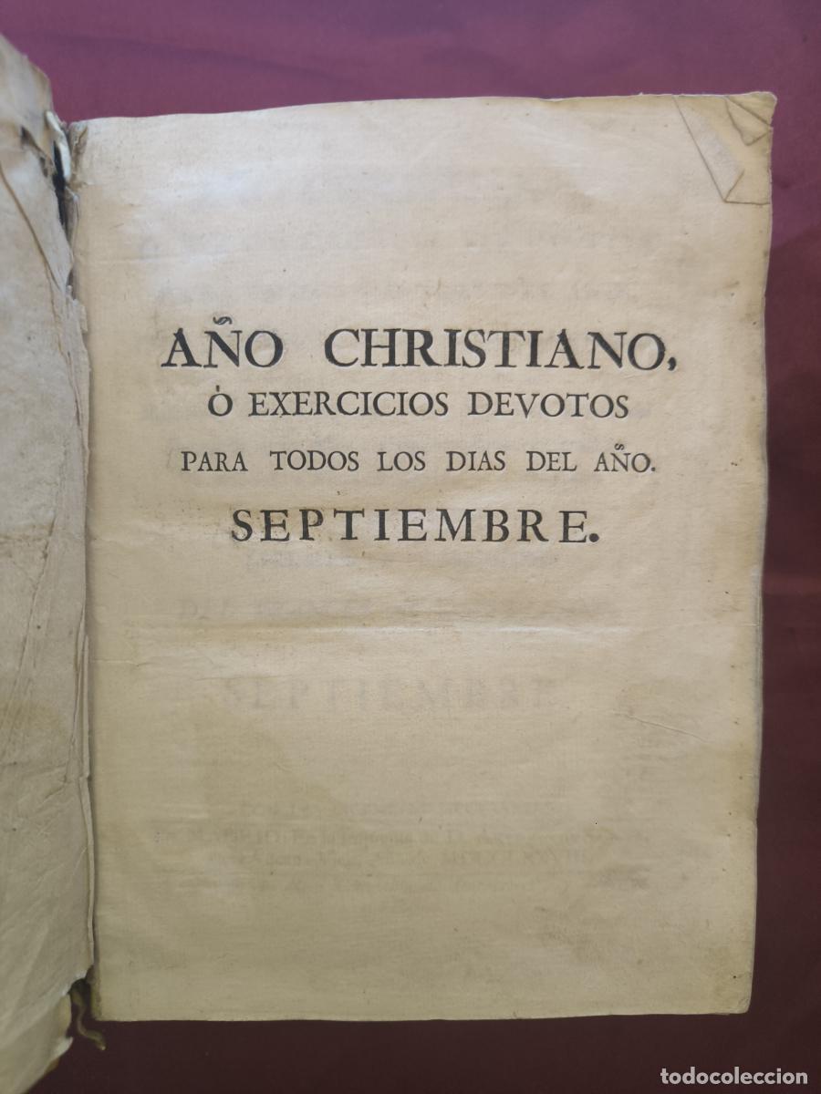 Libros: A&ntilde;o Christiano &oacute; Exercicios devotos para todos los d&iacute;as del a&ntilde;o: Septiembre -