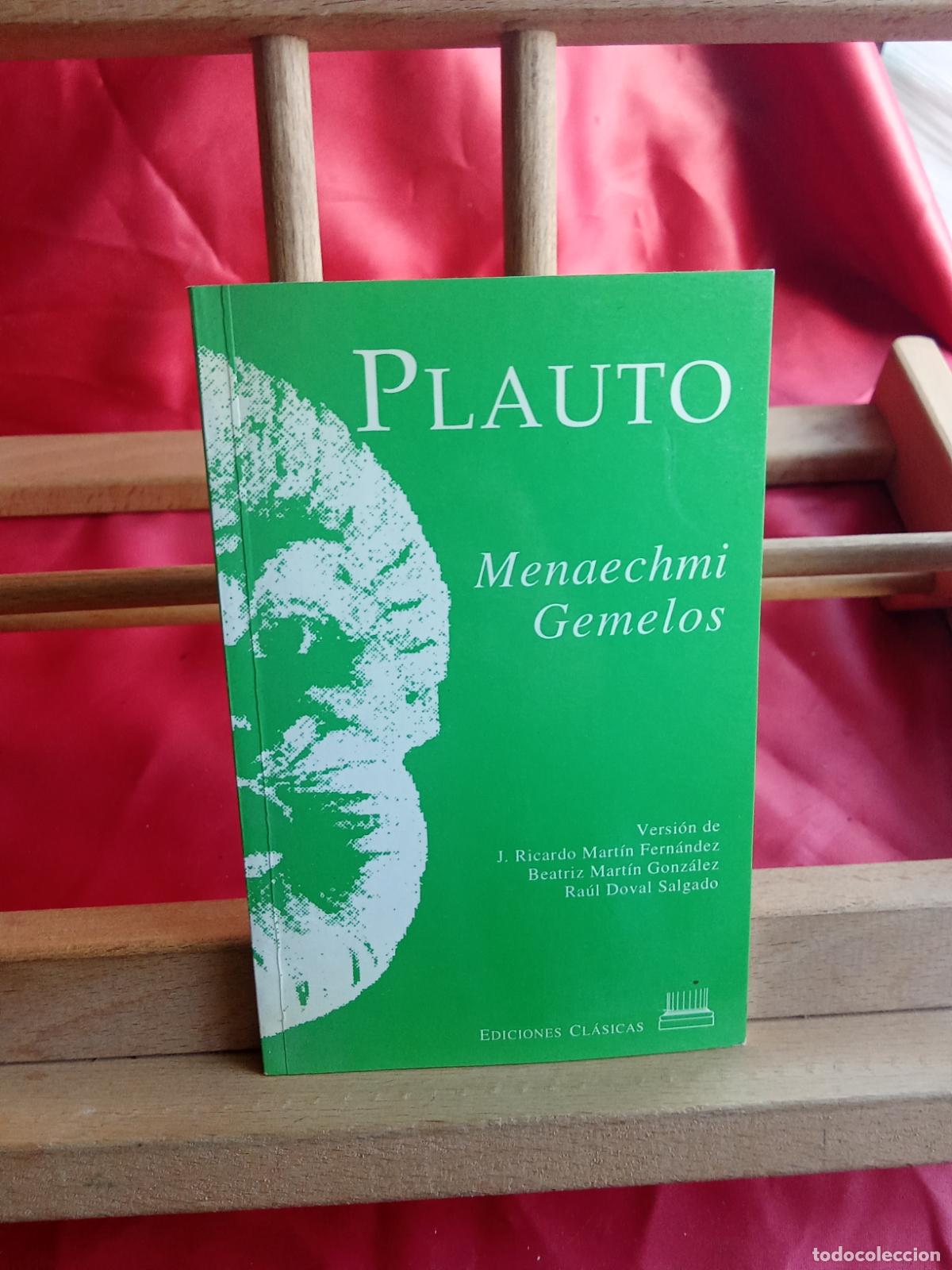 Libros: Plauto. Menaechmi Gemelos N.5033