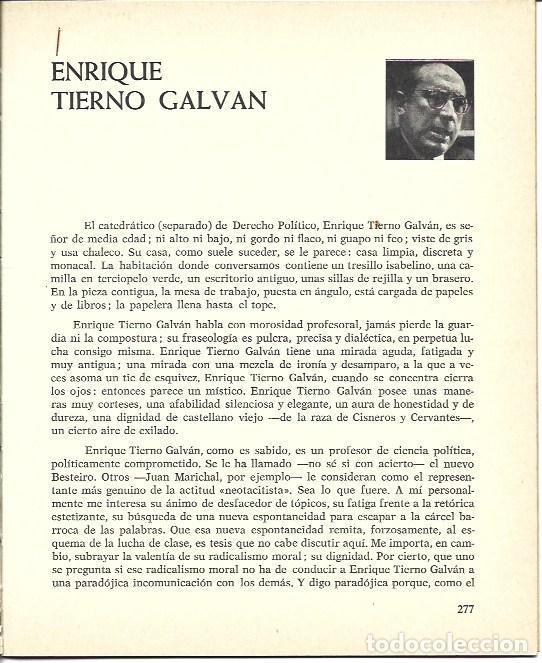 B&uuml;cher: VARIOS 7384: Enrique Tierno Galvan - Salvador Paniker