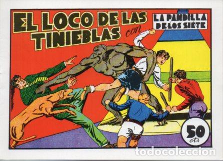 Libros: V10226 Facsimil: La Pandilla de los Siete numero 34. El Loco de las Tinieblas - Miquel Quesada