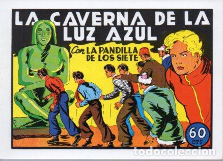 Libros: V10233 Facsimil: La Pandilla de los Siete numero 48. La Caverna de la Luz Azul - Miquel Quesada