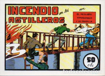 Libros: V10268 Facsimil: El Peque&ntilde;o Enmascarado y su Pandilla numero 15. Incendio en los Astilleros - Miquel