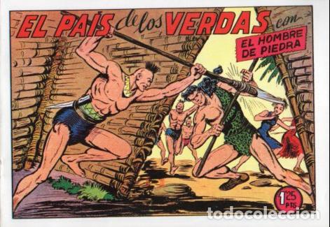 Libros: V10288 Facsimil: El Hombre de Piedra numero 130. El Pais de los Verdas - Manuel Gago