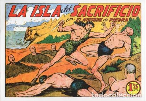 Libros: V10311 Facsimil: El Hombre de Piedra numero 106. La Isla del Sacrificio - Manuel Gago