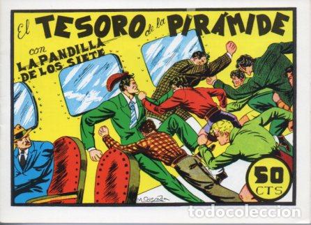 Libros: V10227 Facsimil: La Pandilla de los Siete numero 32. El Tesoro de la Piramide - Miquel Quesada