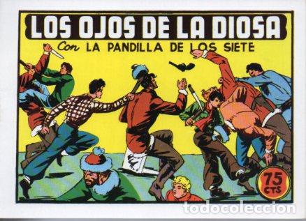 Libros: V10232 Facsimil: La Pandilla de los Siete numero 49. Los Ojos de la Diosa - Miquel Quesada