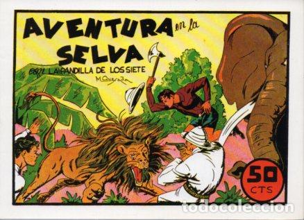 Libros: V10260 Facsimil: La Pandilla de los Siete numero 21. Aventura en la Selva - Miquel Quesada
