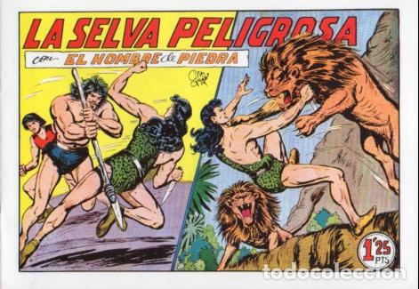 Libros: V10305 Facsimil: El Hombre de Piedra numero 112. La Selva Peligrosa - Manuel Gago