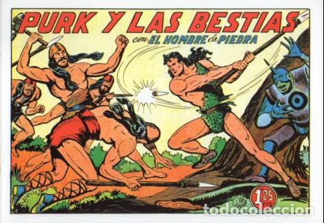 Libros: V10335 Facsimil: El Hombre de Piedra numero 82. Purk y las Bestias - Manuel Gago