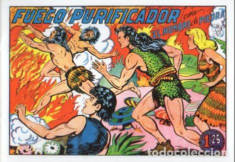 Libros: V10340 Facsimil: El Hombre de Piedra numero 77. Fuego Purificador - Manuel Gago
