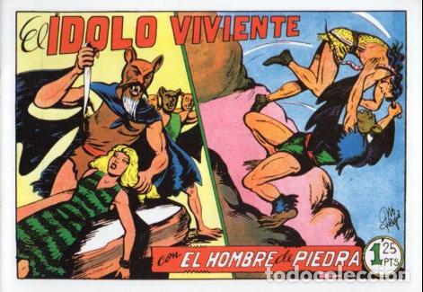 Libros: V10339 Facsimil: El Hombre de Piedra numero 78. El Idolo Viviente - Manuel Gago