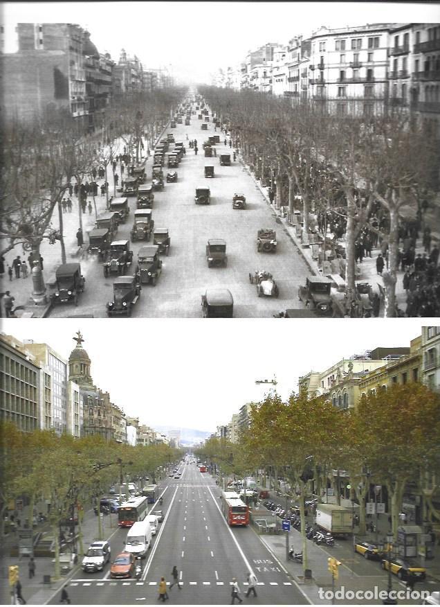Libri di seconda mano: LAMINA 41641: Barcelona Passeig de Gracia en 1920 y en 2006 - VVAA