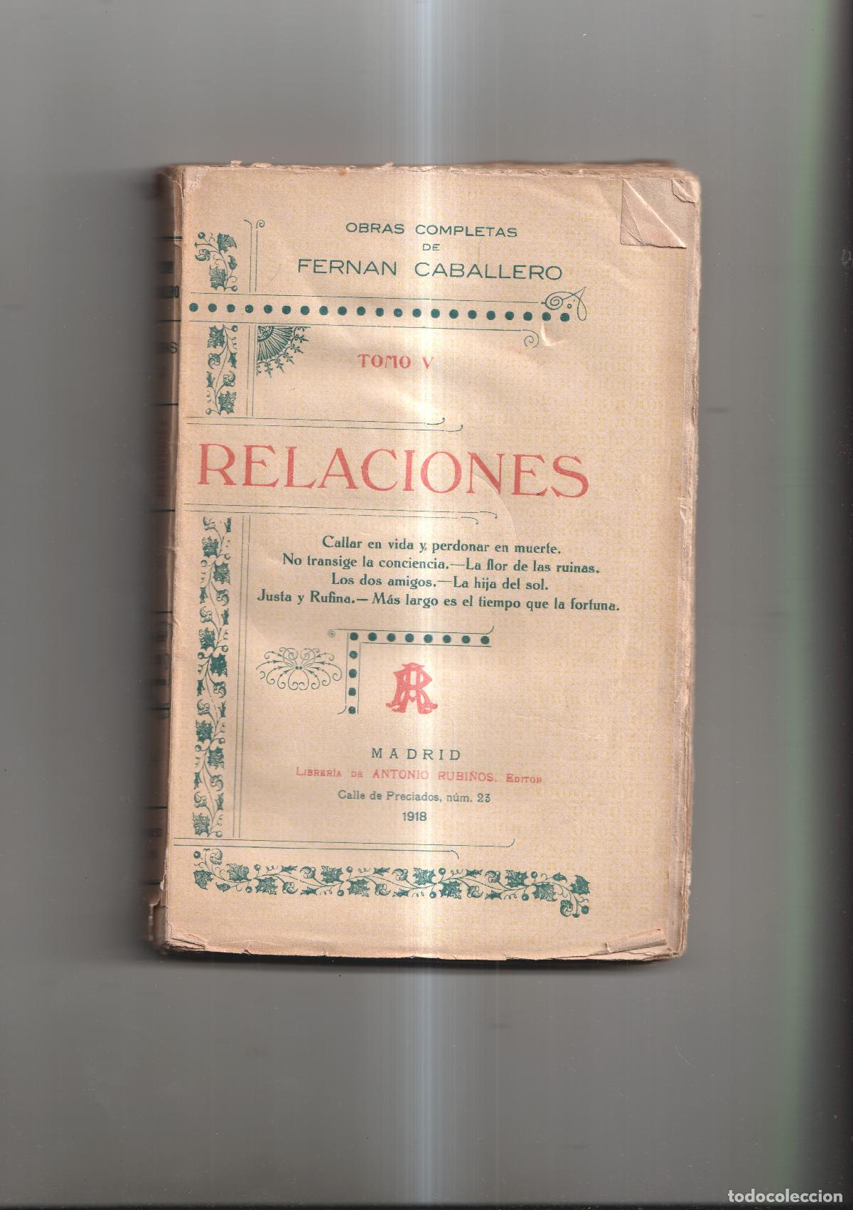 Livres: Relaciones - Fernan Caballero