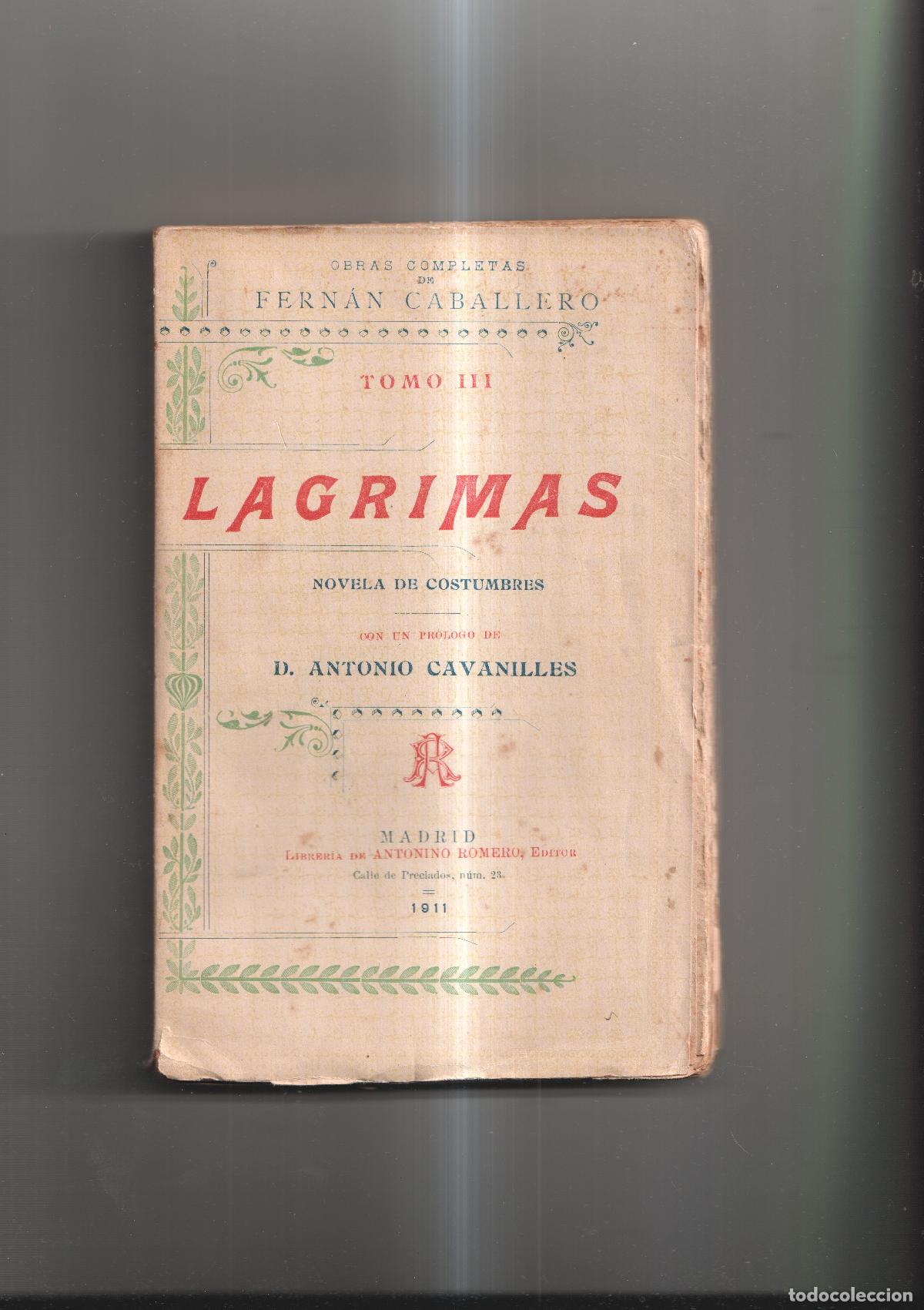 Livres: L&aacute;grimas - Fern&aacute;n Caballero