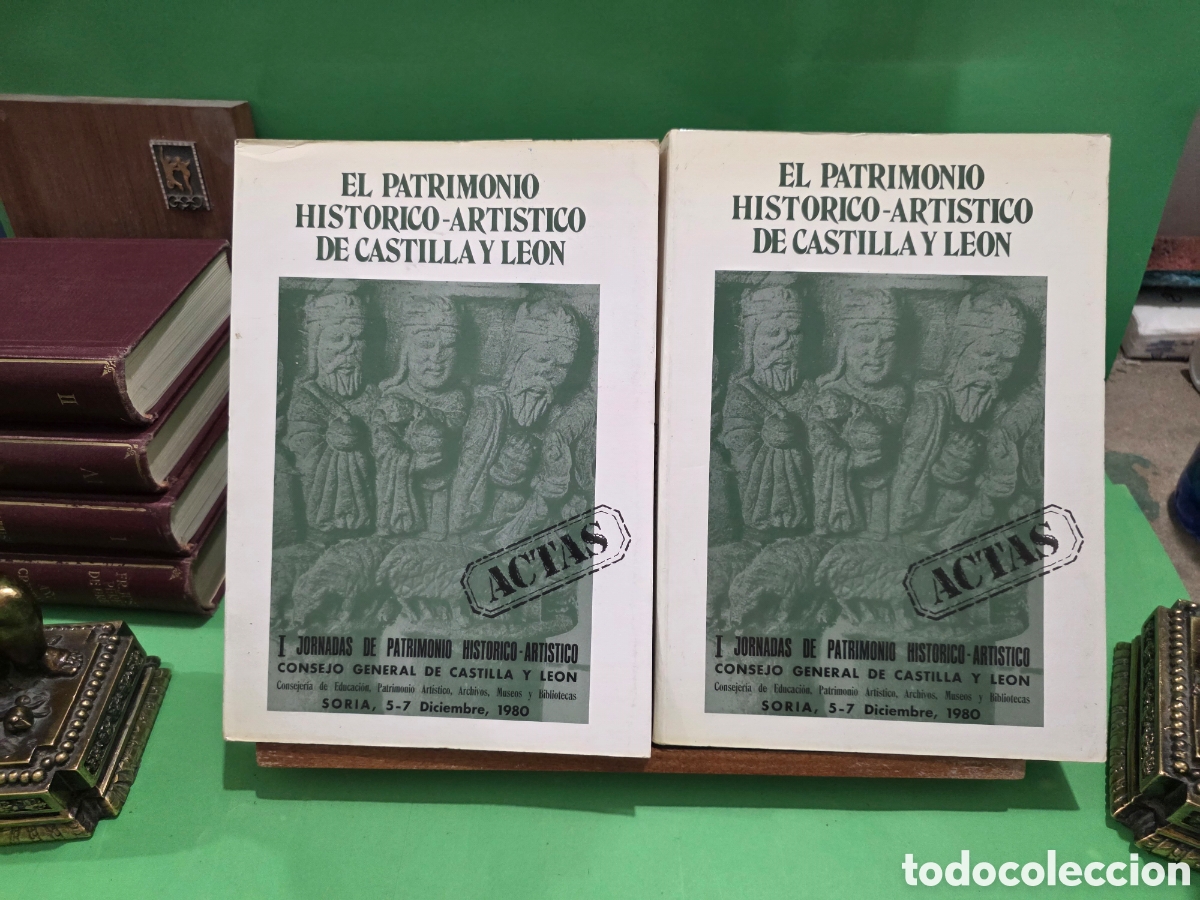 Libros: &rdquo;&rdquo;EL PATRIMONIO HIST&Oacute;RICO-ART&Iacute;STICO DE CASTILLA Y LE&Oacute;N&rdquo;&rdquo;...ACTAS.. DOS VOLUMENES...SORIA 1980.......