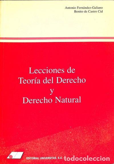 Libros: Lecciones de teor&iacute;a del derecho y derecho natural- 9788479910259