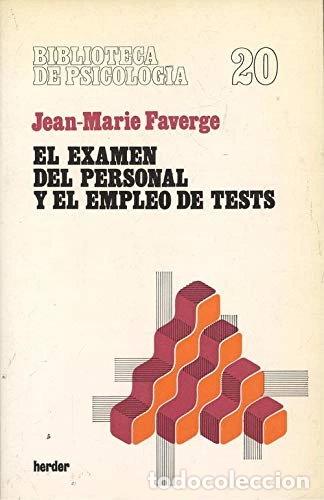 Libros: El examen del personal y el empleo de tests- 9788425409639