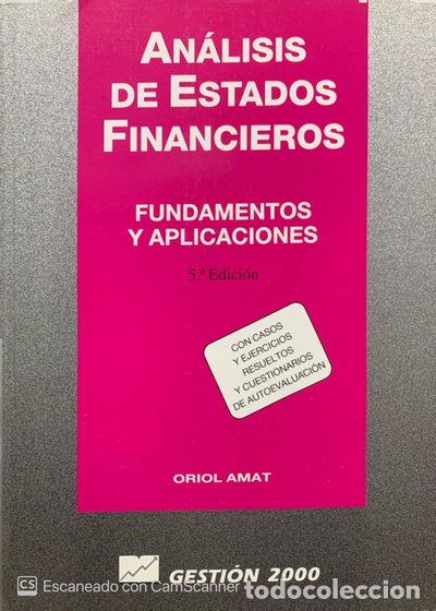 Libros: An&aacute;lisis de estados financieros- 9788480880640
