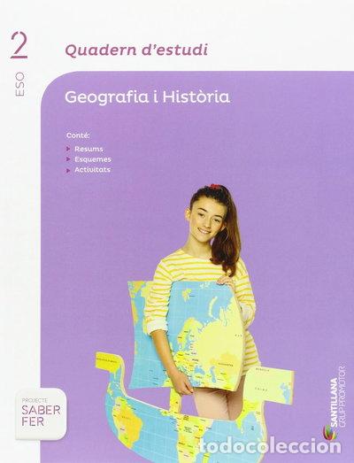 Livros em segunda m&atilde;o: Quadern d'estudi Geografia i Hist&ograve;ria 2 ESO Saber Fer- 9788490477014