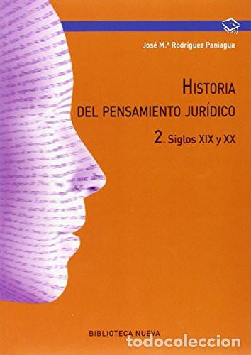 Livros em segunda m&atilde;o: HISTORIA DEL PENSAMIENTO JURIDICO - Jos&eacute; Mar&iacute;a Rodr&iacute;guez Paniagua