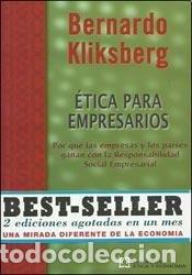 Livros em segunda m&atilde;o: ETICA PARA EMPRESARIOS - BERNARDO KLIKSBERG