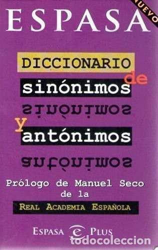 Livros em segunda m&atilde;o: DICCIONARIO DE SINONIMOS Y ANTONIMOS - ESPASA