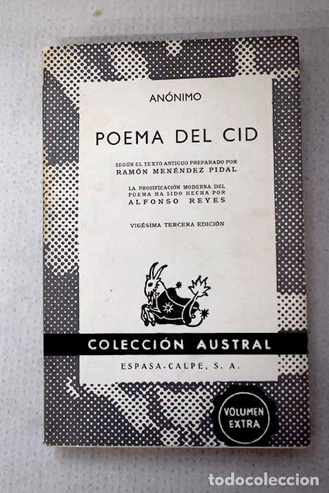Livres: Poema del Cid: : Espasa-Calpe.
