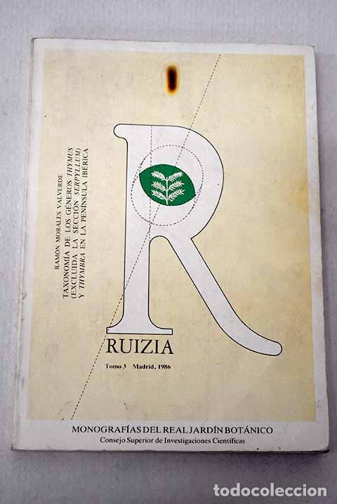 Libros: Taxonom&iacute;a de los g&eacute;neros Thymus (excluida la secci&oacute;n Serpyllum) y Thymbra en la Pen&iacute;nsula Ib&eacute;rica